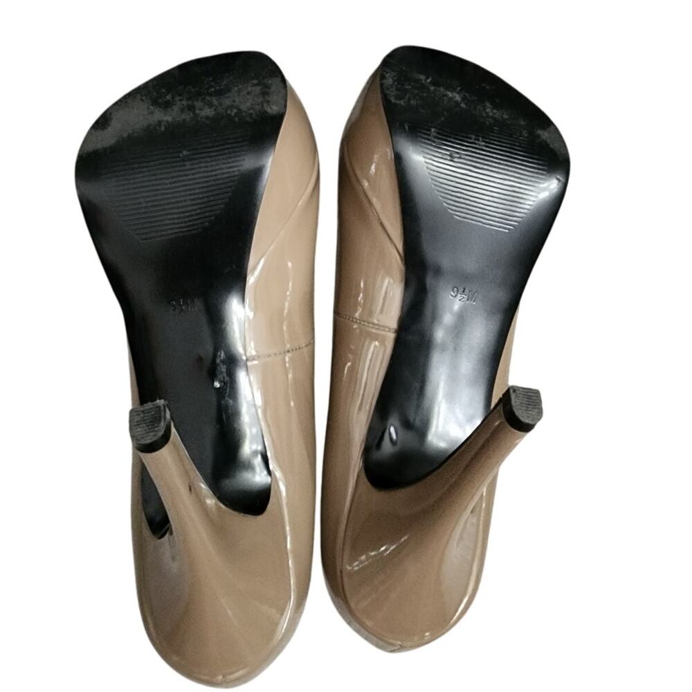 Guess Taupe Platform Open Toe Heels, Size 9.5m - image 6